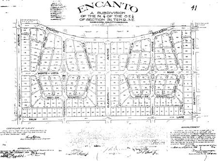 1928 Encanto Map